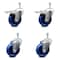 Service Caster 4 Inch Solid Polyurethane Swivel 3/8 Inch Stem Caster Total Lock Brake SCC, 2PK SCC-TSTTL20S414-SPUS-381615-2-S-2 - alternate 2